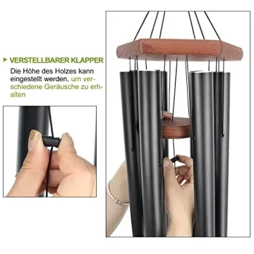44” Large Wind Chimes Outdoor Deep Tone Gifts & Decor