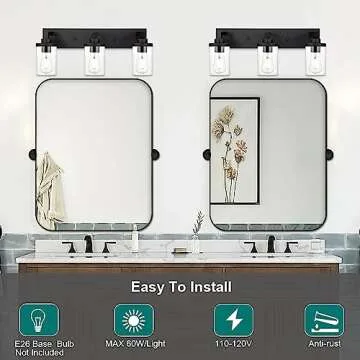 Chic QueeuQ 3 Light Vanity Fixture for Modern Homes