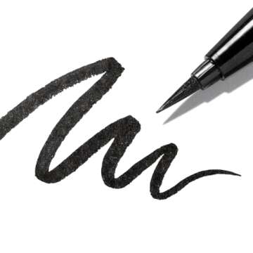 Eyeko Black Magic Liquid Eyeliner, Carbon Black - Intense - Precision Felt Tip Brush - Vegan 0.7ml