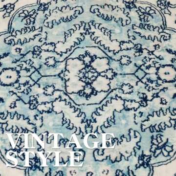 Worxvell 2x10 Hallway Runner Rug - Kitchen Runner Rug Washable Non Slip Runners, Vintage Non Skid Throw Long Hallways Runner Rugs with Rubber Backing Carpet for Living Room Bedroom