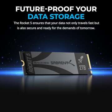 SABRENT Rocket 5 2TB Advanced Performance Internal M.2 PCIe GEN 5 14GB/s X4 NVMe SSD (SB-RKT5-2TB)