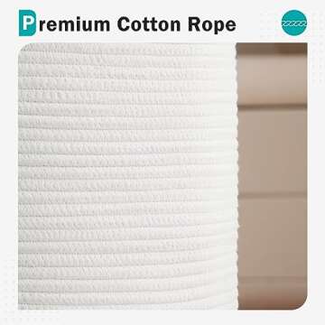 Cotton Rope Laundry Hamper - 58L Eco-Friendly Organizer