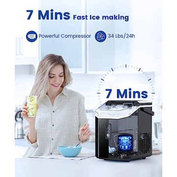COWSAR Nugget Ice Maker Portable Ice Machine