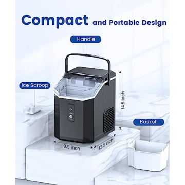 COWSAR Nugget Ice Maker Portable Ice Machine