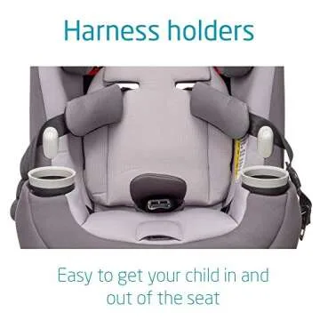 Maxi-Cosi Pria All-in-One Convertible Car Seat, rear-facing, from 4-40 pounds: forward-facing to 65 pounds: and up to 100 pounds in booster mode, Silver Charm