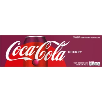 Coca-Cola Cherry Coke Soda, Refreshing 12 Fl Oz (Pack of 12)