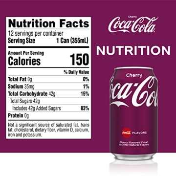 Cherry Coke Soda, 12 Fl Oz – Refreshing Pack of 12