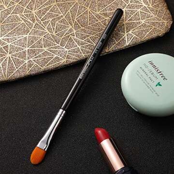 Eye Shadow Primer Applicator Brush for Blending, Concealer, Professional Tools for Applying Cream, Liquid Shadows and Eye Primer Base with Vegan Bristles by EIGSHOW