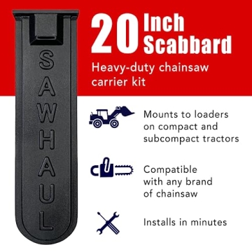 SawHaul Chainsaw Carrier Kit for Tractors, Easy Install