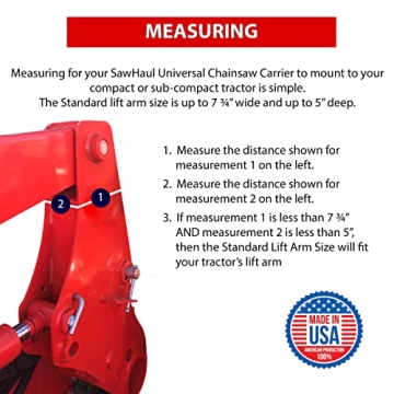 SawHaul Chainsaw Carrier Kit for Tractors, Easy Install