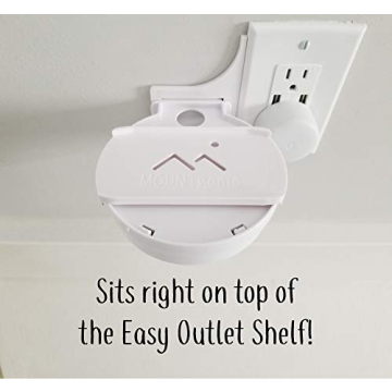 The Google Home Hub Nest Hub [Gen 1 and Gen 2] Mount for Electrical Outlets. Full Swivel. Installs in Seconds. Hidden Cord Storage. Award Winning Design. Works on All Vertical Outlets.