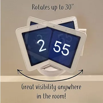 The Google Home Hub Nest Hub [Gen 1 and Gen 2] Mount for Electrical Outlets. Full Swivel. Installs in Seconds. Hidden Cord Storage. Award Winning Design. Works on All Vertical Outlets.