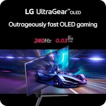 LG ‎27GS95QE 27-inch Ultragear OLED Gaming Monitor QHD 240Hz 0.03ms DisplayHDR True Black 400 AMD FreeSync Premium Pro NVIDIA G-Sync HDMI 2.1 DisplayPort Tilt/Height/Swivel Stand Black