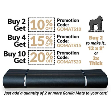Gorilla Mats Extra Large Exercise Mat - Non-Slip Home Gym Solution