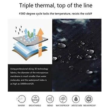 SEARIPE Women's Ski Jacket and Pants Sets Warm Winter Waterproof Windproof Hooded Snowboarding Snowsuit(Pink,M)