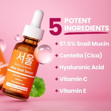 SeoulCeuticals 97.5% Snail Mucin Serum for Youthful Skin