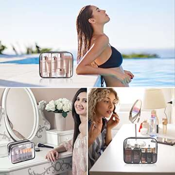 Lermende Clear Toiletry Bag - TSA Approved Travel Essential