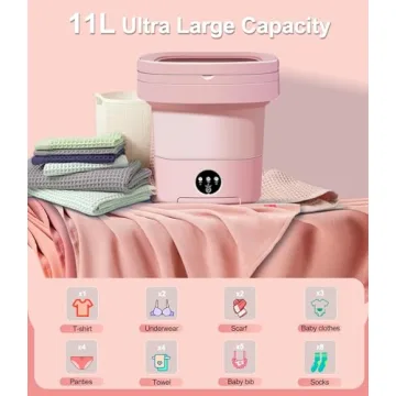 Portable Mini Washing Machine 11L for Easy Laundry