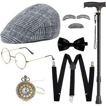 Gionforsy 1920s Men's Costume Accessories - Gatsby Style