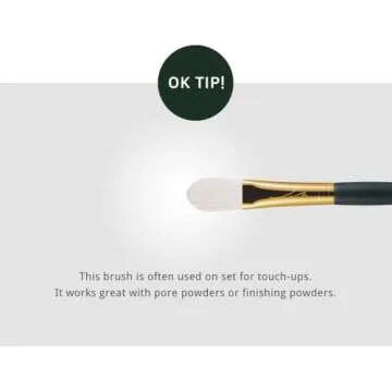 [SOO ADOR] okhee Spot Powder Brush PIV02 - Precision Powder Application for Oil Control and Touch-Ups | Designed by K-Pop Makeup Artist Seo Ok | Makeup Brush Base Brush Powder Brush