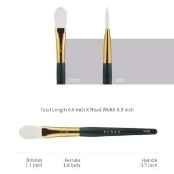 [SOO ADOR] okhee Spot Powder Brush PIV02 - Precision Powder Application for Oil Control and Touch-Ups | Designed by K-Pop Makeup Artist Seo Ok | Makeup Brush Base Brush Powder Brush