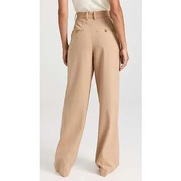 Chic STAUD Women's Luisa Pants in Camel Tan: Stylish Fit