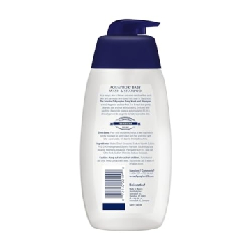 Aquaphor Gentle Baby Wash & Shampoo | 16 Ounce Pump