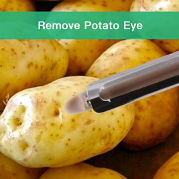 Vegetable Peeler Set – 3 in 1 Stainless Steel Potato Peelers and Julienne Shredder– Best Veggie and Fruit Kitchen Peeler Tool