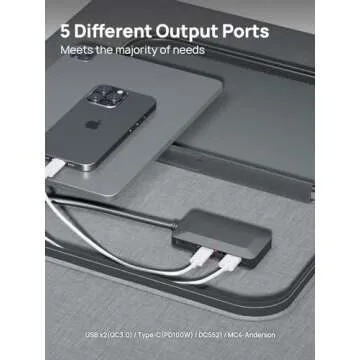 AFERIY Portable Solar Panel 200 Watt for Solar Generator with Kickstand, Foldable Mono Cell Solar Charger with USB DC Outputs for Phones Camera, IP65 Waterproof panneau Solaire for RV Outdoor Camping