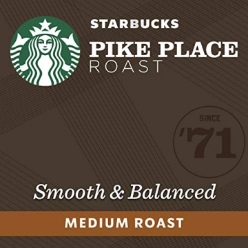 Starbucks by Nespresso Original Line, Pike Place, Medium Roast Coffee, 50-count Espresso Pods