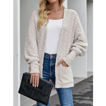 Cozy ZESICA Fall Popcorn Cardigan - Perfect for Every Occasion!