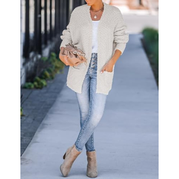 Cozy ZESICA Fall Popcorn Cardigan - Perfect for Every Occasion!