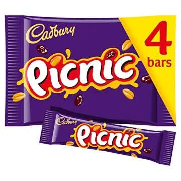Original Cadbury Picnic Bars - Chewy & Crunchy Treats Imported from UK