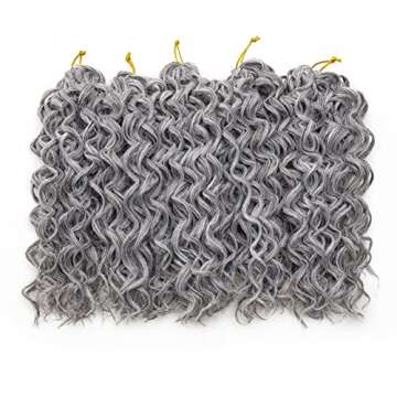 GoGo Curl Crochet Hair Water Wave Extensions - Versatile and Vibrant Synthetic Braids (5Packs)