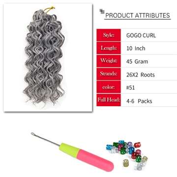 GoGo Curl Water Wave Crochet Hair Extensions 10in-24in