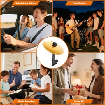 Mini Drum Crash Cymbal for Car - Fun Musical Gift