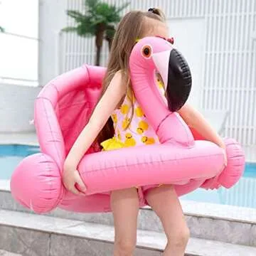 Weefloat Baby Flamingo Float - Fun Inflatable Pool Toy with Canopy