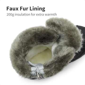 DREAM PAIRS Boys & Girls Knee High Winter Snow Boots Toddler/Little Kid/Big Kid,Size 10 Toddler,Grey...