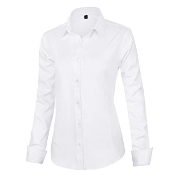 J.VER Women's Long Sleeve Shirt - Wrinkle-Free & Stylish