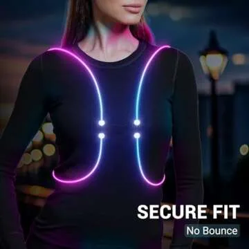Running Lights For Runners, Reflective Running Vest, Reflective Running Gear Walking Vest For Women, Night Running Gear, Light Up Running Vest, Gifts For Runners, Safety Running Vest For Women & Men