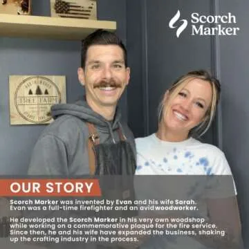 SCORCH MARKER - Heat Gun, 1500 Watt Dual Temperature, 842℉-1202℉ (450℃- 650℃) Heat Stages, Heat Gun for Crafting, Home Decor, Wood Burning Designs, Repairs, Shrink Wrap, and More, w/Fine Tip Nozzle