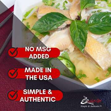 Quoc Viet Chicken Pho Soup Base - Authentic Soup Flavor