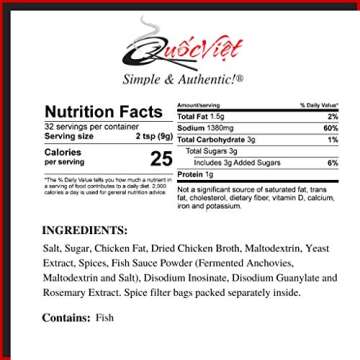 Quoc Viet Chicken Pho Soup Base - Authentic Soup Flavor