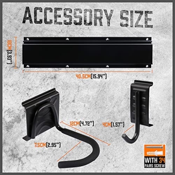 HORUSDY Bike Storage Rack for 6 Bikes and Helmets Hooks