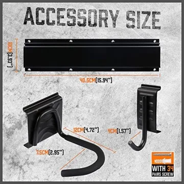 HORUSDY Bike Storage Rack for 6 Bikes and Helmets Hooks