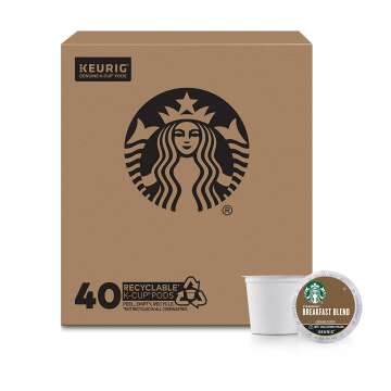 Starbucks Breakfast Blend K-Cup Pods - 40 Count