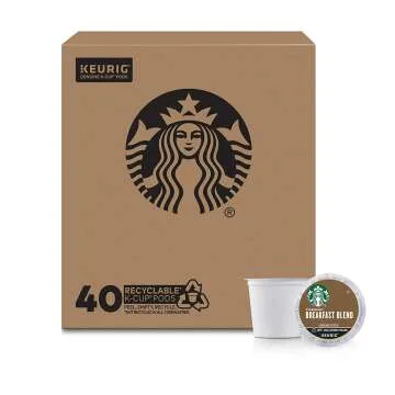 Starbucks Breakfast Blend K-Cup Pods - 40 Count