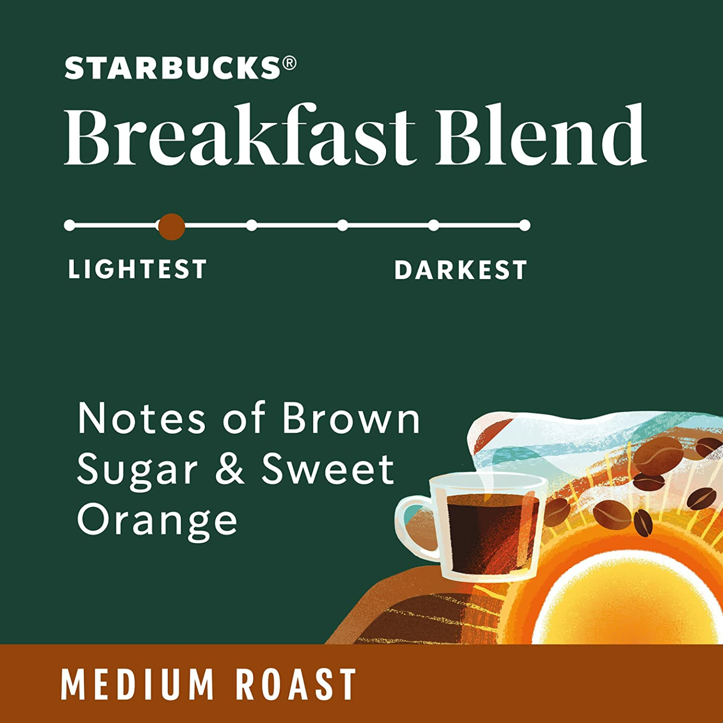 Starbucks Breakfast Blend K-Cup Pods - 40 Count