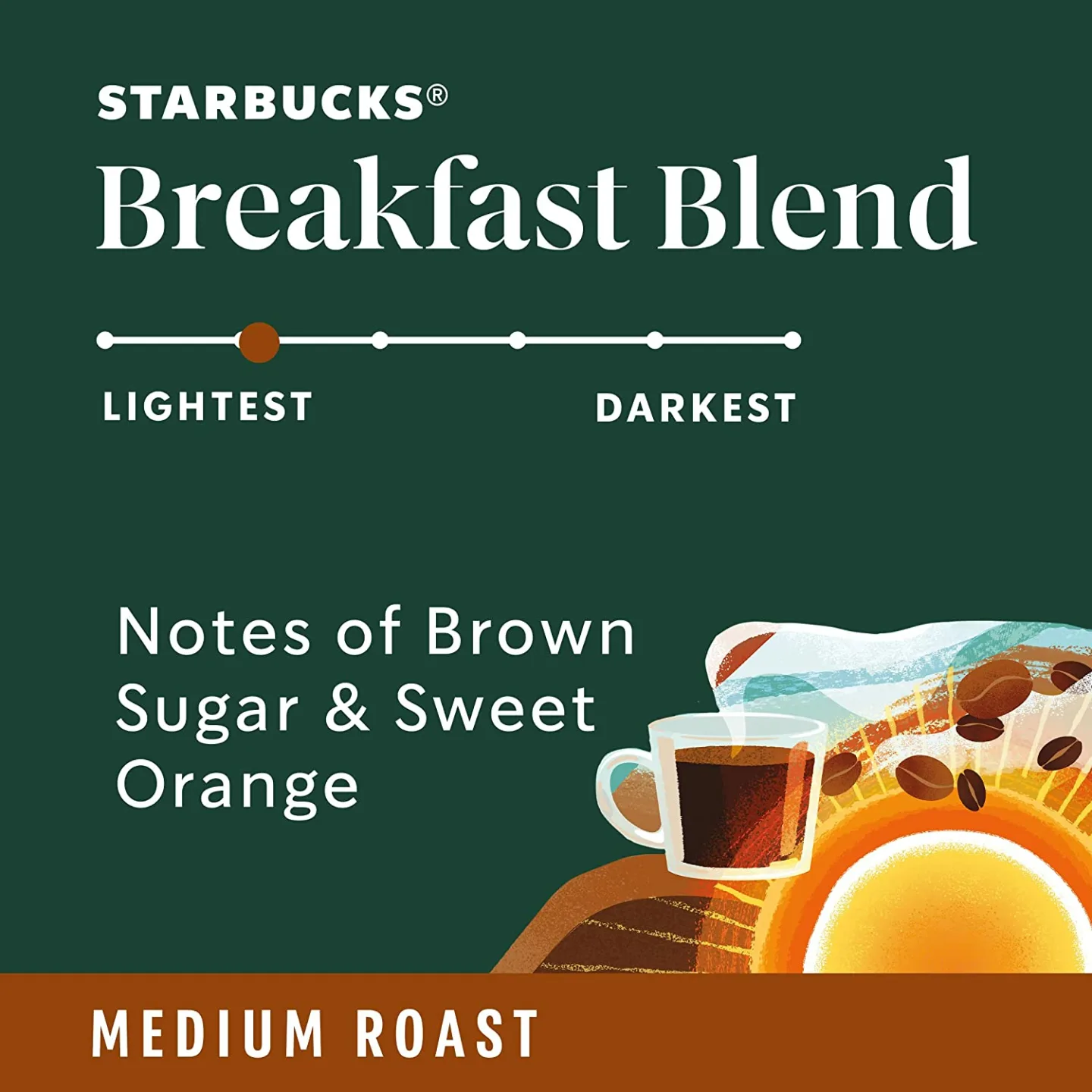 Starbucks Breakfast Blend K-Cup Pods - 40 Count