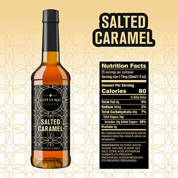 Café Le Rou 5-Pack Coffee Flavoring Syrup Variety